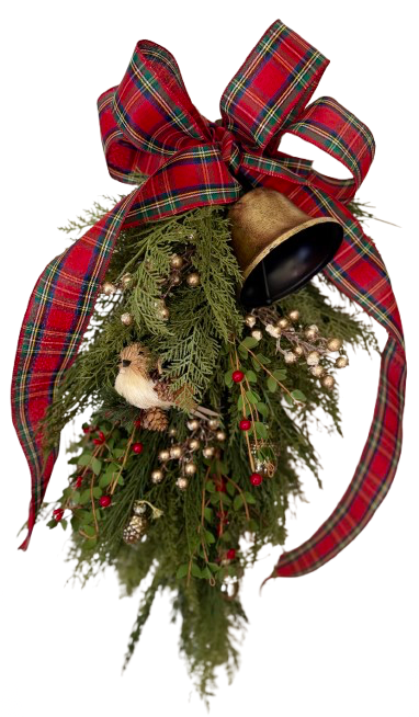 Outdoor Holiday Swag for Doors, Lanterns, Bannisters and Mailboxes